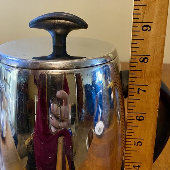 Starbucks Barista 2003 French Press Coffee Maker Pot Silver Stainless Steel - Picture 5 of 5